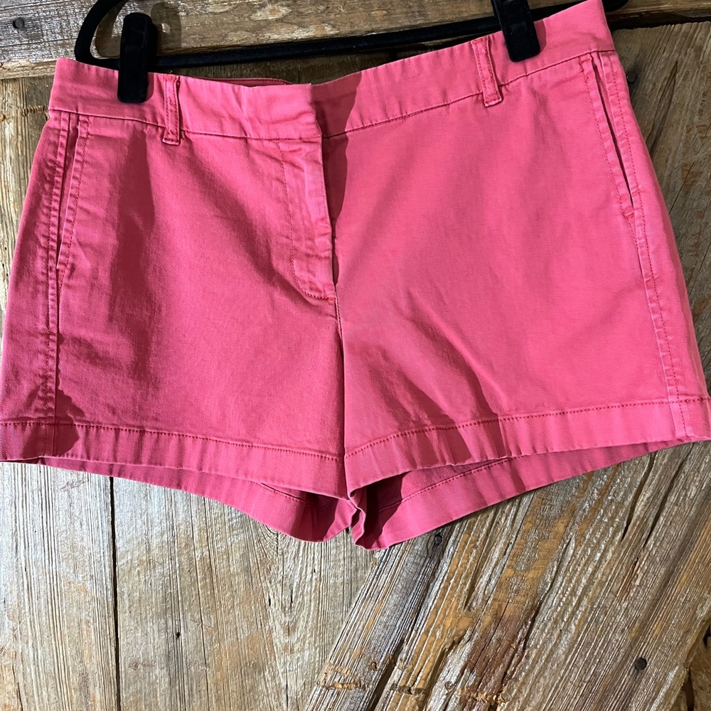 J Crew Old red Chino Stretch Shorts size 12 - Picture 4 of 6